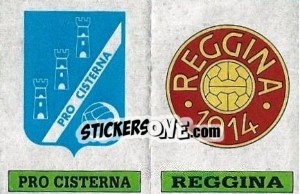 Figurina Scudetto Pro Cisterna / Reggina