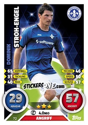 Figurina Dominik Stroh-Engel - German Fussball Bundesliga 2016-2017. Match Attax - Topps