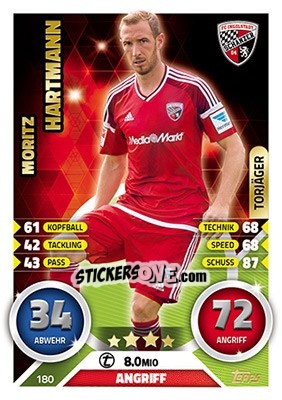 Figurina Moritz Hartmann - German Fussball Bundesliga 2016-2017. Match Attax - Topps