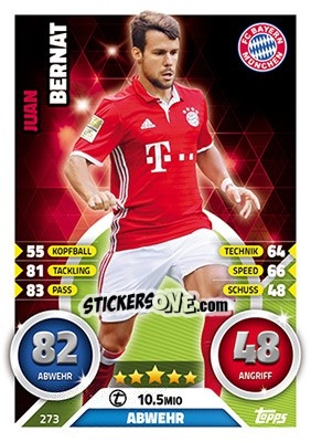 Cromo Juan Bernat