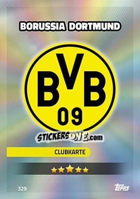 Sticker Borussia Dortmund - German Fussball Bundesliga 2016-2017. Match Attax - Topps