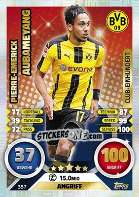 Sticker Pierre-Emerick Aubameyang