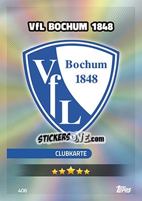 Sticker Clubkarte - German Fussball Bundesliga 2016-2017. Match Attax - Topps