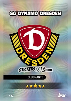 Figurina SG Dynamo Dresden - German Fussball Bundesliga 2016-2017. Match Attax - Topps