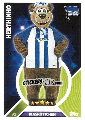 Sticker Hertinho - German Fussball Bundesliga 2016-2017. Match Attax n. A2 - Topps