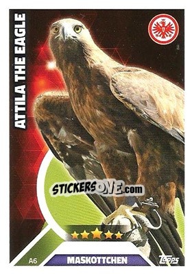 Sticker Attila the Eagle - German Fussball Bundesliga 2016-2017. Match Attax - Topps