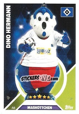 Sticker Dino Hermann - German Fussball Bundesliga 2016-2017. Match Attax - Topps