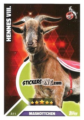 Sticker Hennes VIII - German Fussball Bundesliga 2016-2017. Match Attax - Topps