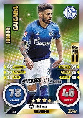 Cromo Júnior Caiçara - German Fussball Bundesliga 2016-2017. Match Attax - Topps