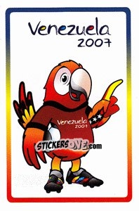 Sticker Official mascot - Copa América. Venezuela 2007 n. 3 - Panini