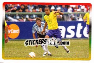 Cromo Final - Argentina-Brasil - Copa América. Venezuela 2007 - Panini