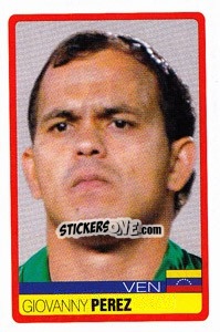 Figurina Giovanny Perez - Copa América. Venezuela 2007 - Panini