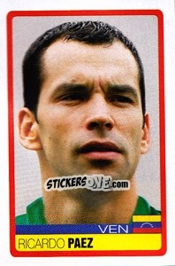 Cromo Ricardo Paez - Copa América. Venezuela 2007 - Panini