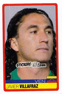 Cromo Javier Villafraz - Copa América. Venezuela 2007 - Panini