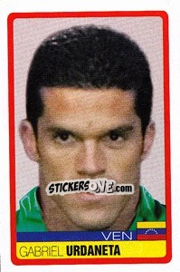 Cromo Gabriel Urdaneta - Copa América. Venezuela 2007 - Panini