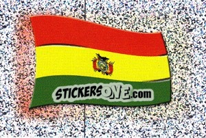 Sticker Flag of Bolivia - Copa América. Venezuela 2007 n. 38 - Panini