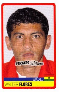 Cromo Walter Flores - Copa América. Venezuela 2007 - Panini