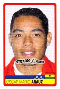 Sticker Oscar Mario Arauz - Copa América. Venezuela 2007 - Panini