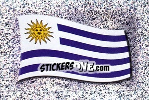 Sticker Flag of Uruguay - Copa América. Venezuela 2007 n. 59 - Panini