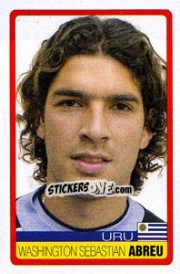 Cromo Washington Sebastian Abreu - Copa América. Venezuela 2007 - Panini