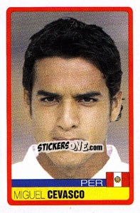 Cromo Miguel Cevasco - Copa América. Venezuela 2007 - Panini