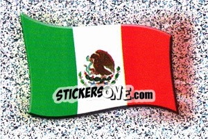 Sticker Flag of Mexico - Copa América. Venezuela 2007 - Panini