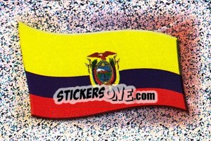 Sticker Flag of Ecuador - Copa América. Venezuela 2007 - Panini