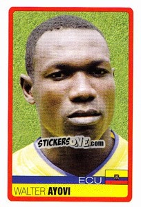 Cromo Walter Ayovi - Copa América. Venezuela 2007 - Panini