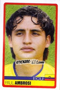 Sticker Paul Ambrosi - Copa América. Venezuela 2007 - Panini