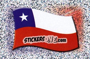 Sticker Flag of Chile - Copa América. Venezuela 2007 n. 164 - Panini
