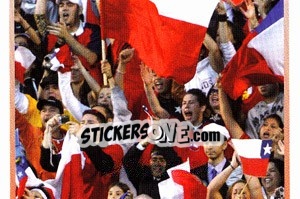 Sticker Chile fans (2 of 3) - Copa América. Venezuela 2007 - Panini