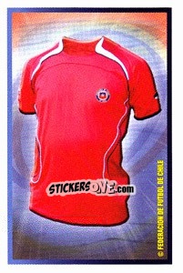 Sticker Chile home kit - Copa América. Venezuela 2007 - Panini