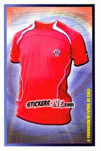 Sticker Chile home kit - Copa América. Venezuela 2007 n. 171 - Panini
