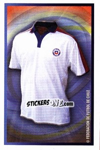 Sticker Chile away kit - Copa América. Venezuela 2007 - Panini