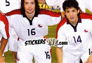 Figurina Chile team (5 of 9) - Copa América. Venezuela 2007 - Panini