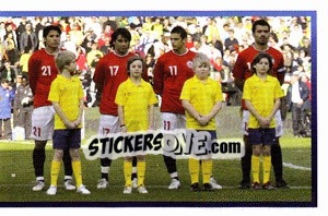 Figurina Chile team (3 of 3) - Copa América. Venezuela 2007 - Panini
