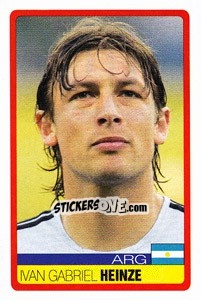 Cromo Ivan Gabriel Heinze - Copa América. Venezuela 2007 - Panini