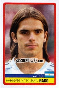 Cromo Fernando Ruben Gago - Copa América. Venezuela 2007 - Panini