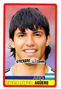 Sticker Sergio Agüero - Copa América. Venezuela 2007 - Panini
