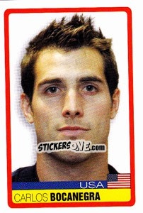 Cromo Carlos Bocanegra - Copa América. Venezuela 2007 - Panini