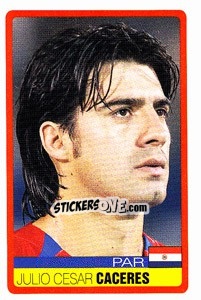 Sticker Julio Cesar Caceres - Copa América. Venezuela 2007 n. 233 - Panini