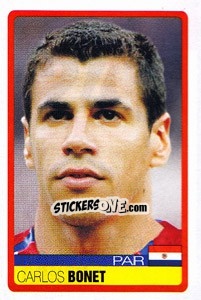 Sticker Carlos Bonet - Copa América. Venezuela 2007 - Panini