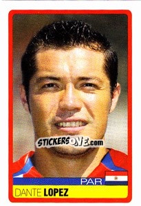 Cromo Dante Lopez - Copa América. Venezuela 2007 - Panini