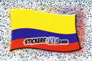 Sticker Flag of Colombia - Copa América. Venezuela 2007 - Panini