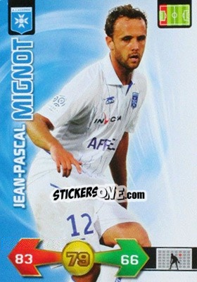 Sticker Jean-Pascal Mignot - FOOT 2009-2010. Adrenalyn XL - Panini