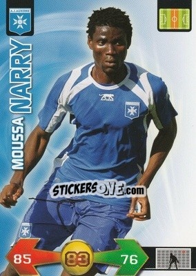 Figurina Moussa Narry - FOOT 2009-2010. Adrenalyn XL n. 7 - Panini