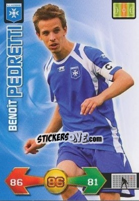 Sticker Benoît Pedretti - FOOT 2009-2010. Adrenalyn XL n. 9 - Panini