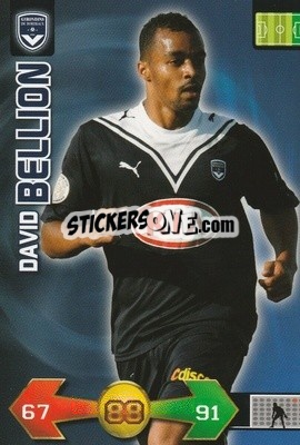 Sticker David Bellion - FOOT 2009-2010. Adrenalyn XL - Panini