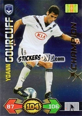 Sticker Yoann Gourcuff - FOOT 2009-2010. Adrenalyn XL - Panini