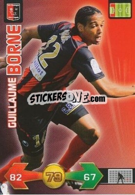 Sticker Guillaume Borne - FOOT 2009-2010. Adrenalyn XL - Panini